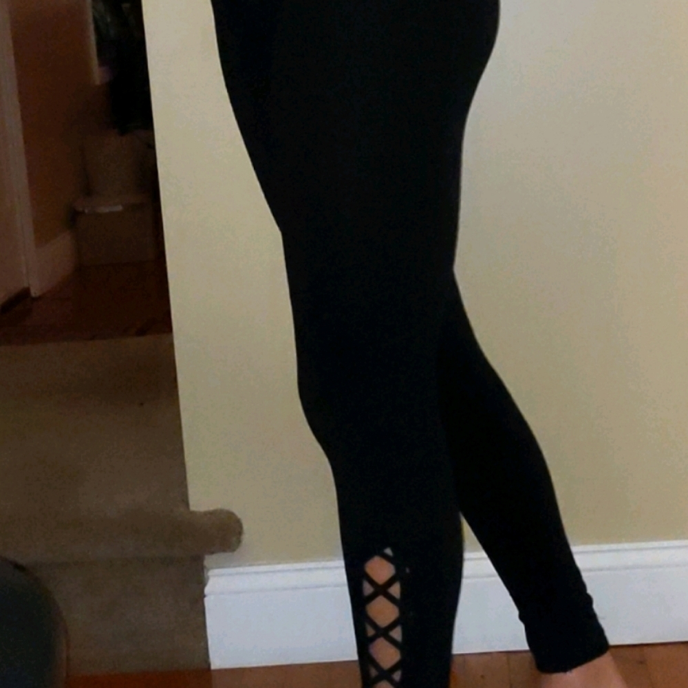 Black Leggings with Detailing